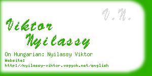 viktor nyilassy business card